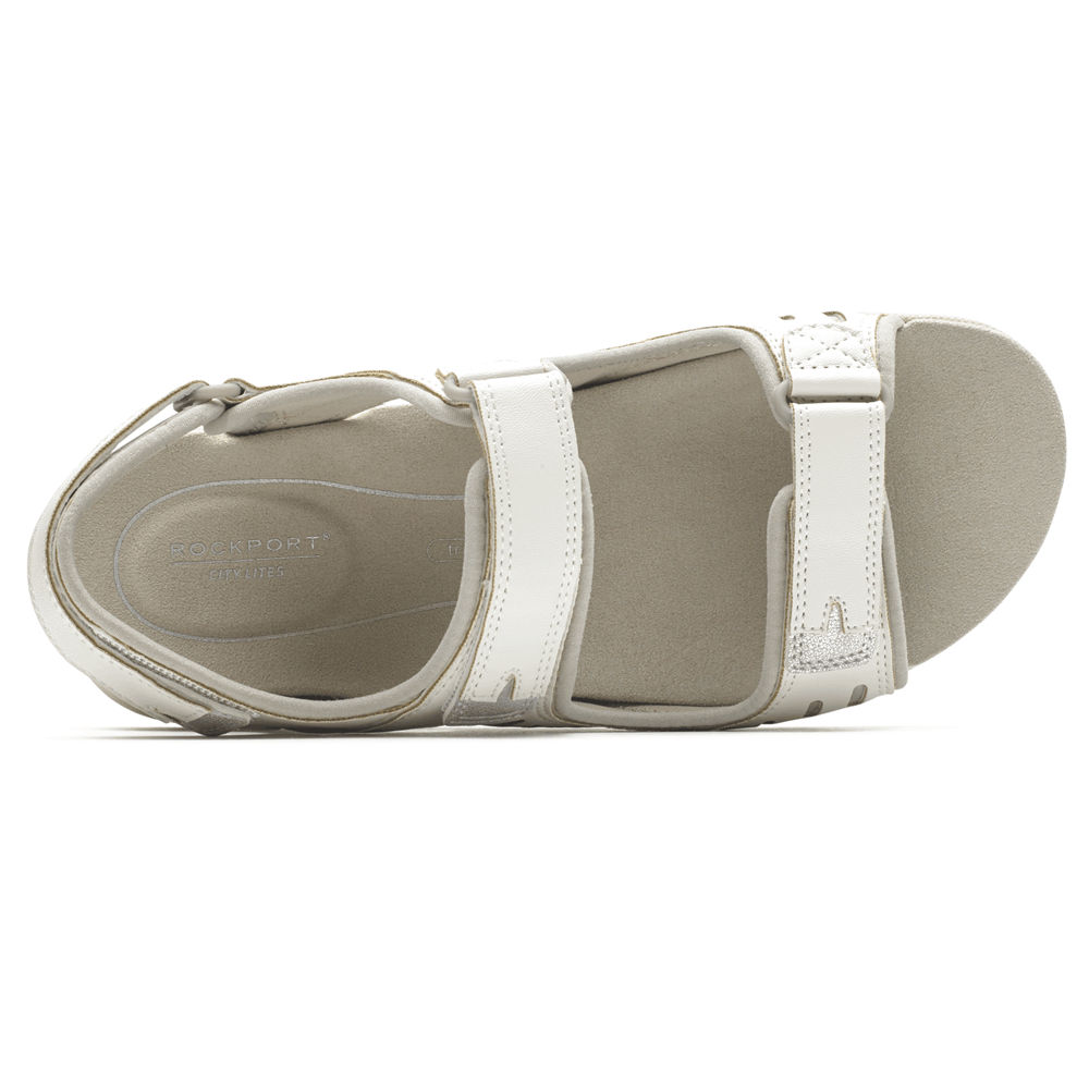 Womens Sandals - Rockport Eileen Comfort - White - EYTI12837